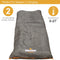 Milestone Single 2 Seasons Envelope Sleeping Bag, Grey & Orange
