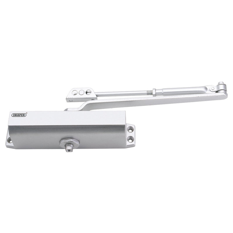 Draper Adjustable Automatic Door Closer for Doors Between 40kg and 65kg