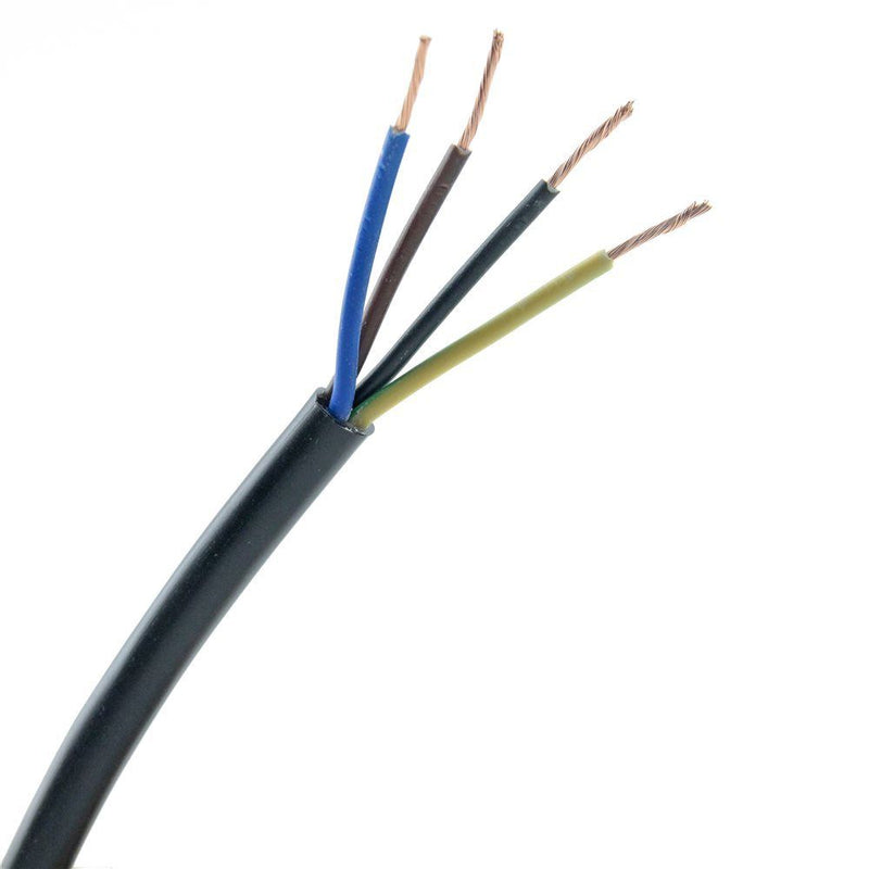 1.5mm 4 Core Black Cable Flexible 3184Y - 5m