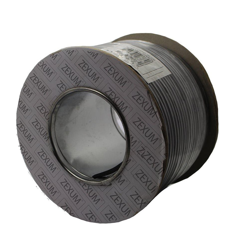 0.5mm 2 Core PVC Flex Cable Black Round 2182Y - 1m