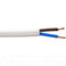0.5mm 2 Core PVC Flex Cable White Round 2182Y - 5m