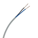 0.75mm 2 Core PVC Flex Cable White Round 2182Y - 1m