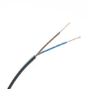 0.5mm 2 Core PVC Flex Cable Black Flat 2192Y - 5m