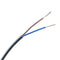 0.75mm 2 Core PVC Flex Cable Black Flat 2192Y - 10m