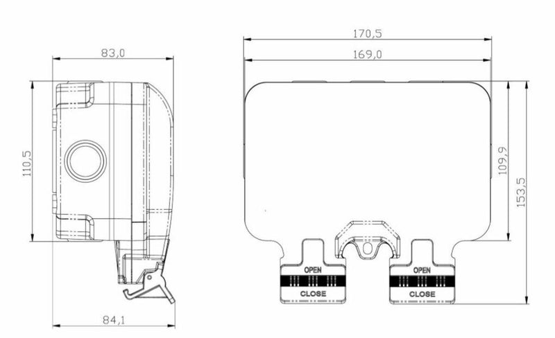 Knightsbridge Remote Controlled IP66 13A 2G outdoor Socket