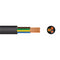 2.5mm 3 Core Rubber Flex Cable Black Round 3183TRS - 10m