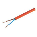 1mm 2 Core Hi-Vis Flex Cable Orange Round 3182Y - 1m