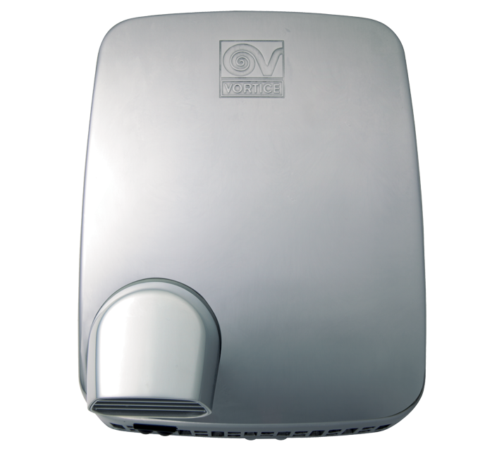 Vortice Metal Dry Ultra A Automatic Wall Hand Dryer, Brushed Finish
