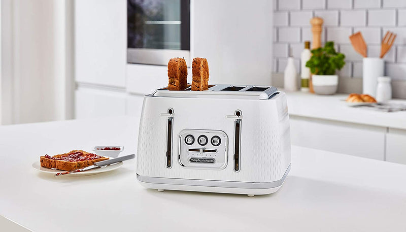 Morphy Richards Verve 4 Slice Toaster, White