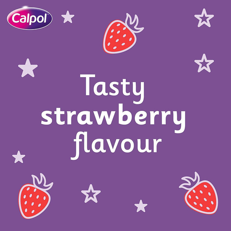 Calpol Infant Sugar Free & Colour Free, Strawberry Flavour, 2+ Months, 100 ml