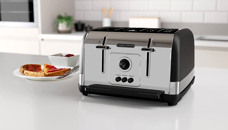 Morphy Richards Venture 4 Slice Toaster, Matt Black