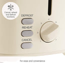 Morphy Richards Equip 2 Slice Toaster, Cream