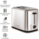 Morphy Richards Equip 2 Slice Toaster, Stainless Steel