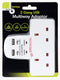 Benross 2 Gang USB Multiway Adapter Socket