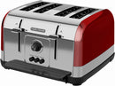 Morphy Richards Venture 4 Slice Toaster, Red