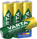 Varta Recharge Accu Power AA 2100mAh Rechargeable Batteries, 4 Pack