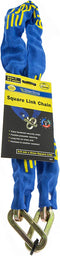 Sterling Manganese Steel Square Link Security Chain, 90cm x 8mm