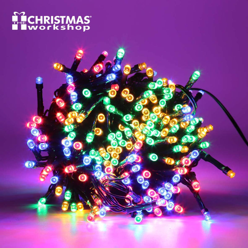 Christmas Workshop 400 Multi-Coloured LED Chaser Christmas Lights / Indoor or Outdoor Fairy Lights