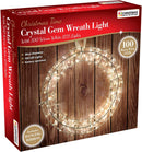 Christmas Workshop Crystal Gem Wreath Light / 100 Warm White LEDs