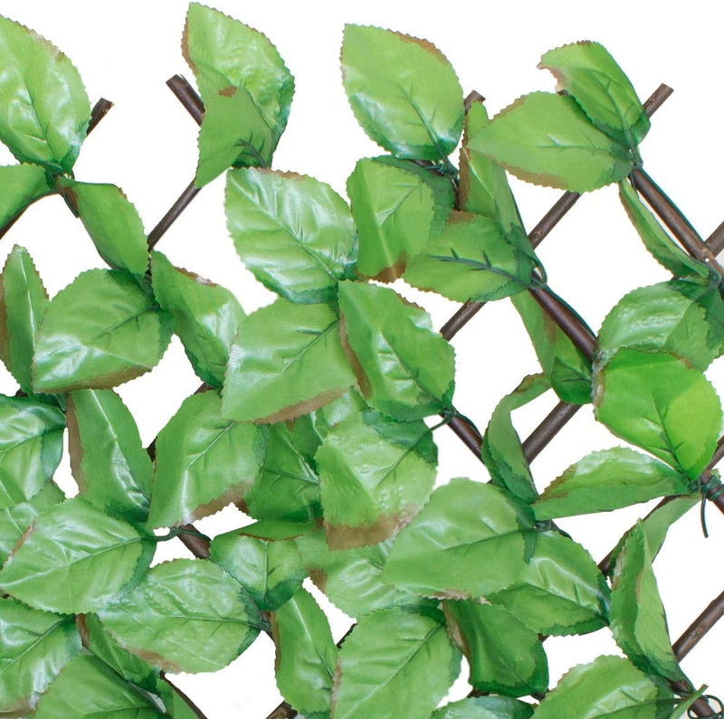 Gardenkraft Light Ivy Leaf Artificial Willow Fence, 260 x 70cm