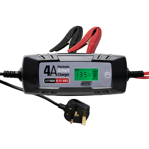 Maypole 4A (6/12V) Electronic Smart Battery Charger