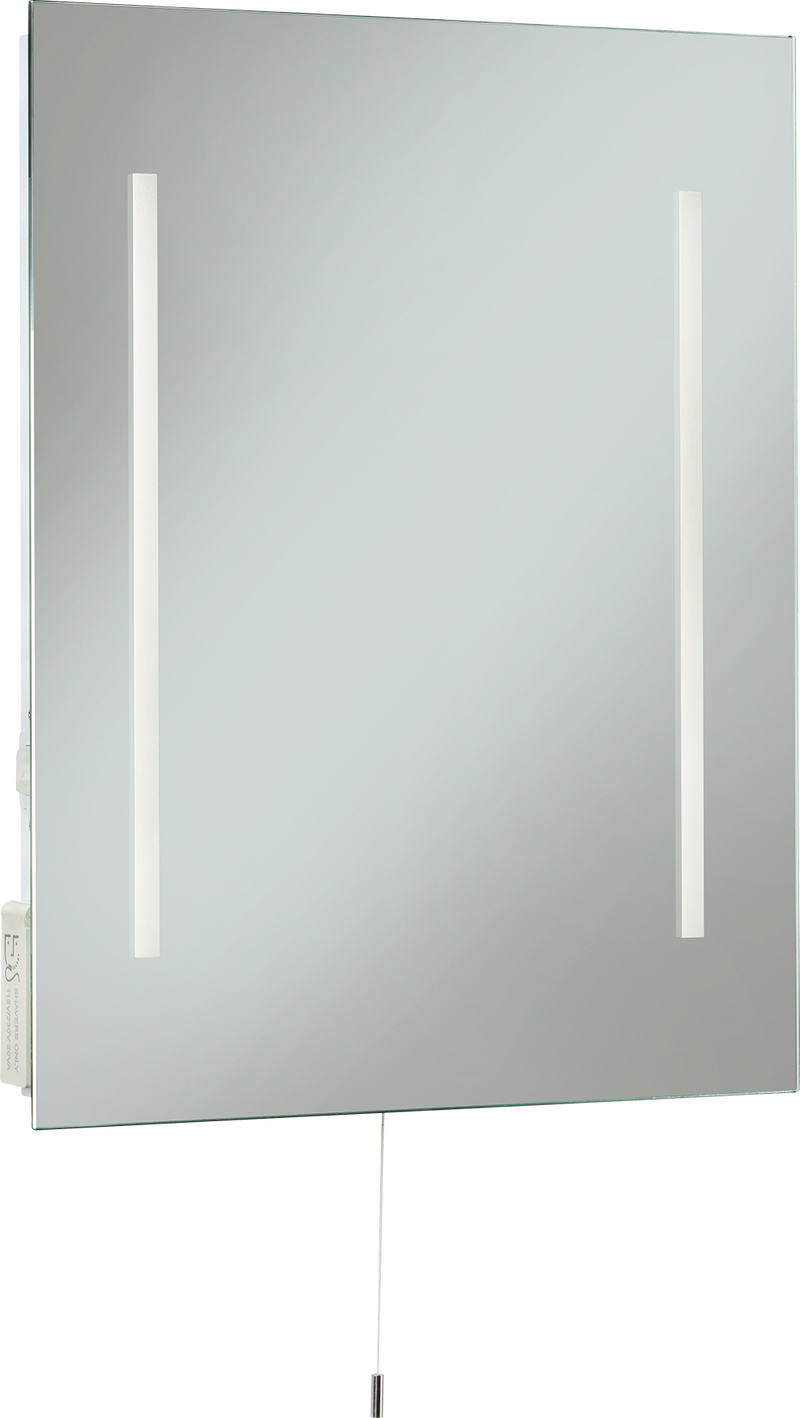 Knightsbridge 230V IP44 10W 500 x 390mm LED Mirror with Dual Shaver Socket