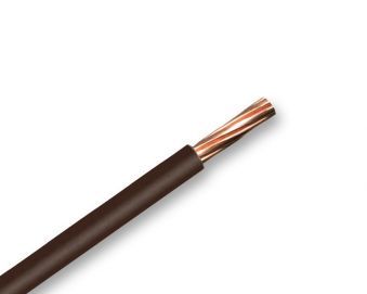 Brown 1.5mm 7 Strand 17A Single Core 6491X (H07V-R) Round Power PVC Insulated Conduit Wire - 25m