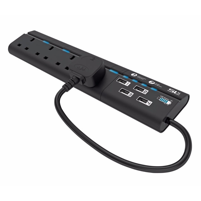 SLX 4 Way Extension with 4 USB Ports and 2m cable