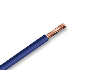Blue 6mm 7 Strand 46A Single Core 6491X (H07V-R) Round Power PVC Insulated Conduit Wire - 1m