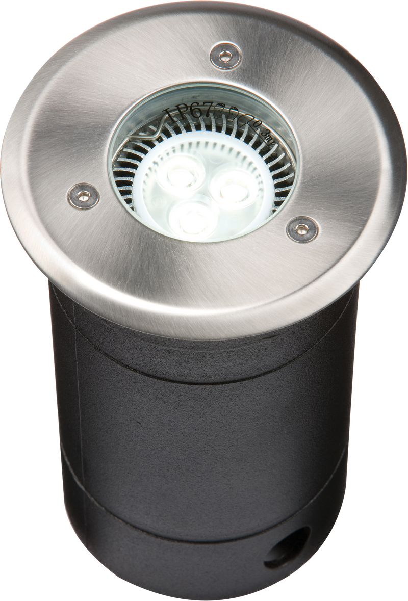 Knightsbridge 230V IP67 GU10 Grade 304 Stainless Steel Walkover/Driveover Light