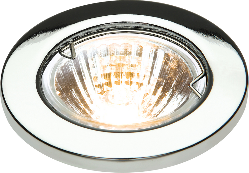 Knightsbridge IP20 12V 50W max. L/V Chrome Downlight with Bridge