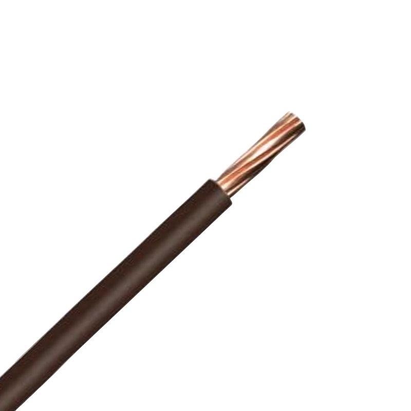 Brown 2.5mm 7 Strand 24A Single Core 6491B LSZH (Low Smoke Zero Halogen) Round Power Insulated Conduit Wire - 5m