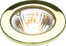 Knightsbridge IP20 12V 50W max. L/V Brass Downlight with Bridge