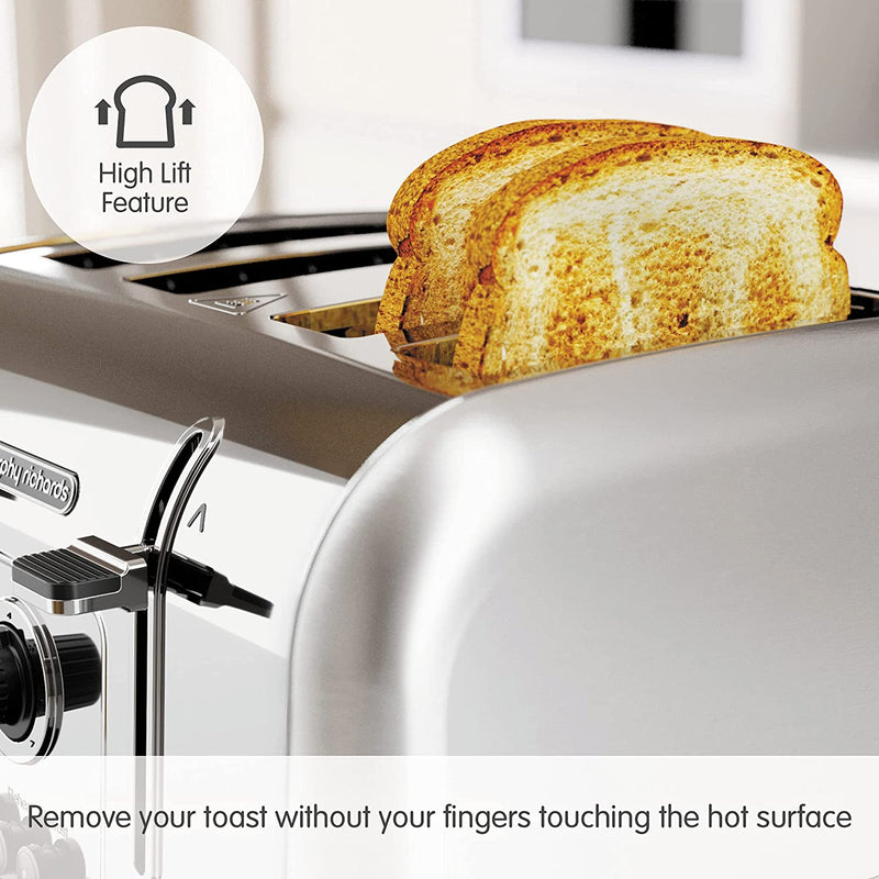 Morphy Richards Venture 4 Slice Toaster, Stainless Steel