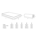 Benchmark S1 Comfort Adult Mattress - Dimensions