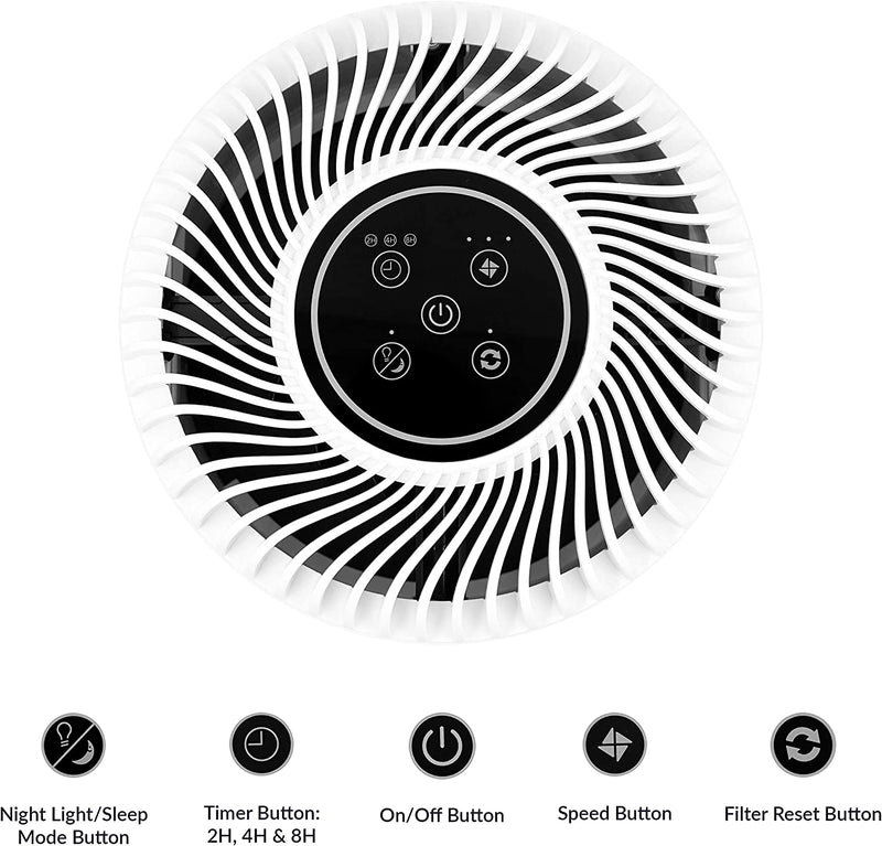 Silent Night Air Purifier With Night Light