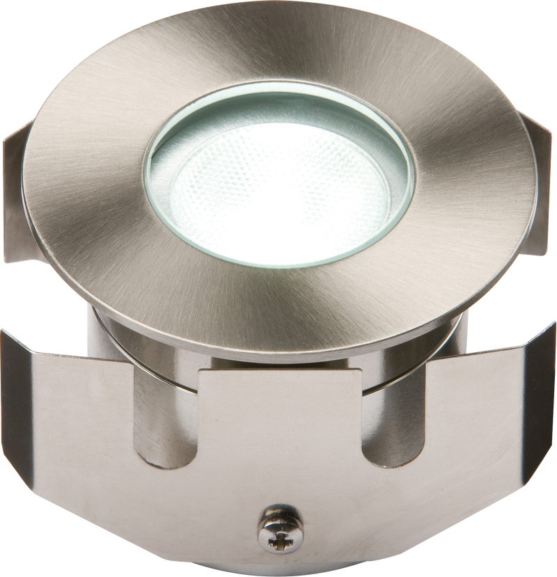 Knightsbridge IP68 LV 1W White High Powered LED Stainless Steel Decking Light