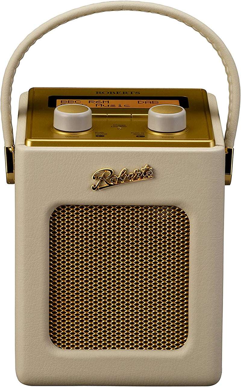 Roberts Revival Mini Portable Digital Radio, Cream