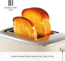 Morphy Richards Equip 2 Slice Toaster, Cream