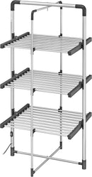 Black + Decker 3-Tier Heated Clothes Airer Aluminium