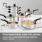 Morphy Richards 8 Piece Pan Set, Stainless Steel