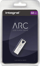 Integral Metal ARC 2.0 USB Flash Drive, 32GB