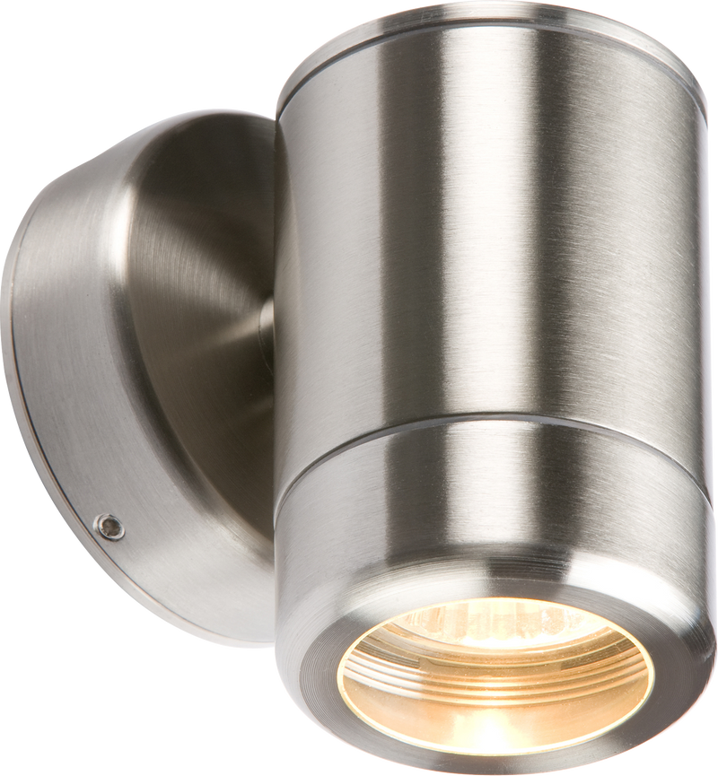 Knightsbridge 230V IP65 Stainless Steel Single Fixed GU10 35W Fitting