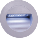 Knightsbridge IP44 14 x White LED Grey Aluminium Round Recessed Wall Light