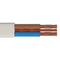 White 6mm 46A Brown Blue Twin & Earth (T&E) 6242B Flat LSZH (Low Smoke Zero Halogen) PVC Harmonised Lighting Power Cable - 50m