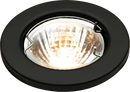 Knightsbridge IP20 12V 50W max. L/V Matt Black Downlight with Bridge