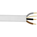 White 1.5mm 16A Brown Black Grey Three Core & Earth 6243B Flat LSZH (Low Smoke Zero Halogen) Harmonised Lighting Power Cable - 50m