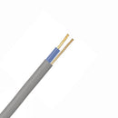 Grey 1mm 14A Blue Single Core & Earth 6241Y Flat PVC/PVC Harmonised Lighting Power Cable - 1m