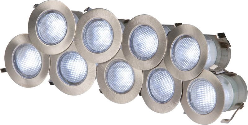 Knightsbridge 230V IP65 10 x 0.2w Cool White LED Kit 6000K