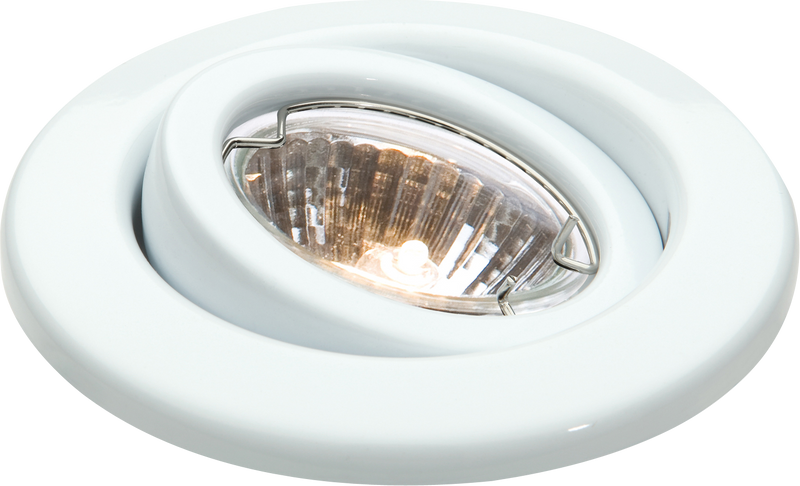 Knightsbridge IP20 12V 50W max. L/V White Gimbal Downlight